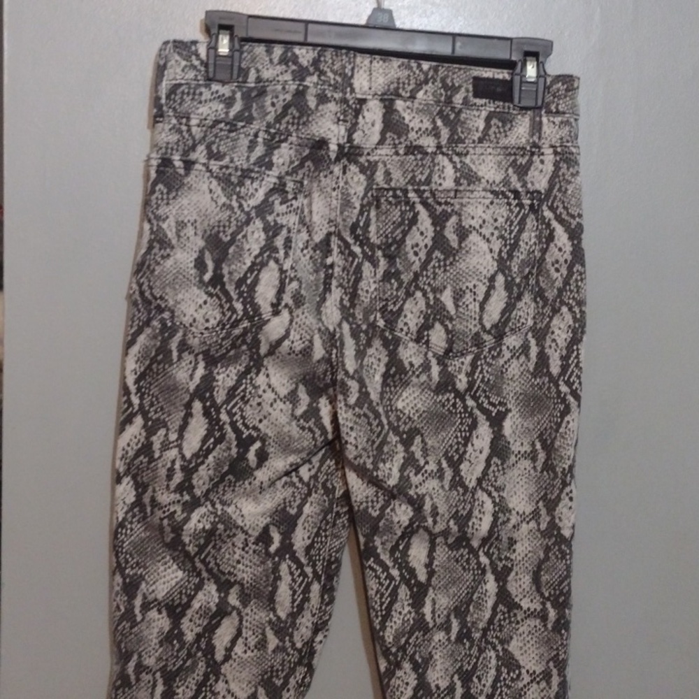 PAIGE Snakeskin hoxton slim Jeans size 29 raw him - Picture 3 of 12